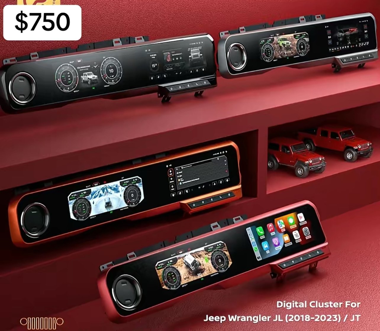 Digital Dashboard & Instrument Cluster – Jeep Wrangler JL / Gladiator JT