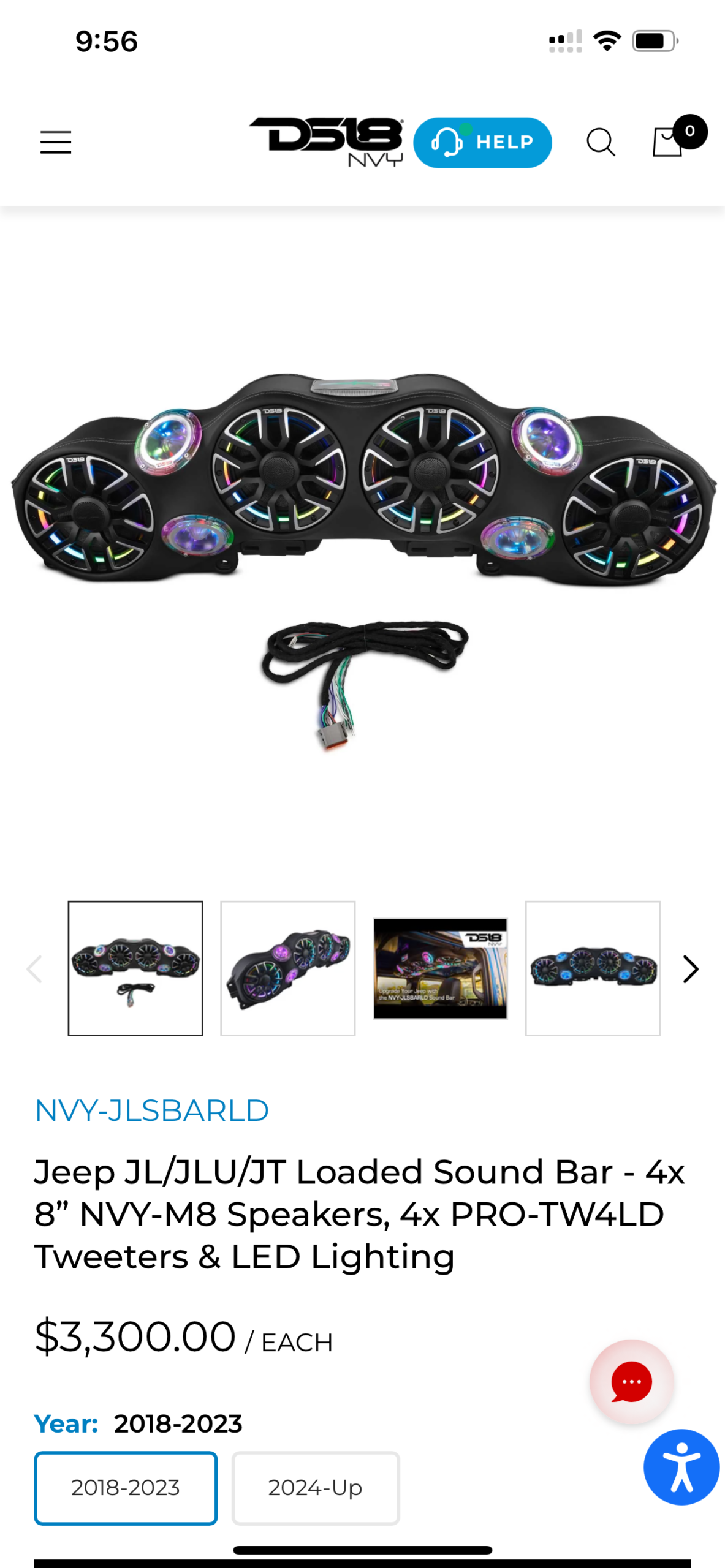 DS18 Loaded Jeep JL/JLU/JT Sound Bar – 4x 8” Speakers, 4x PRO-TW4LD Tweeters & LED Lighting - Image 7