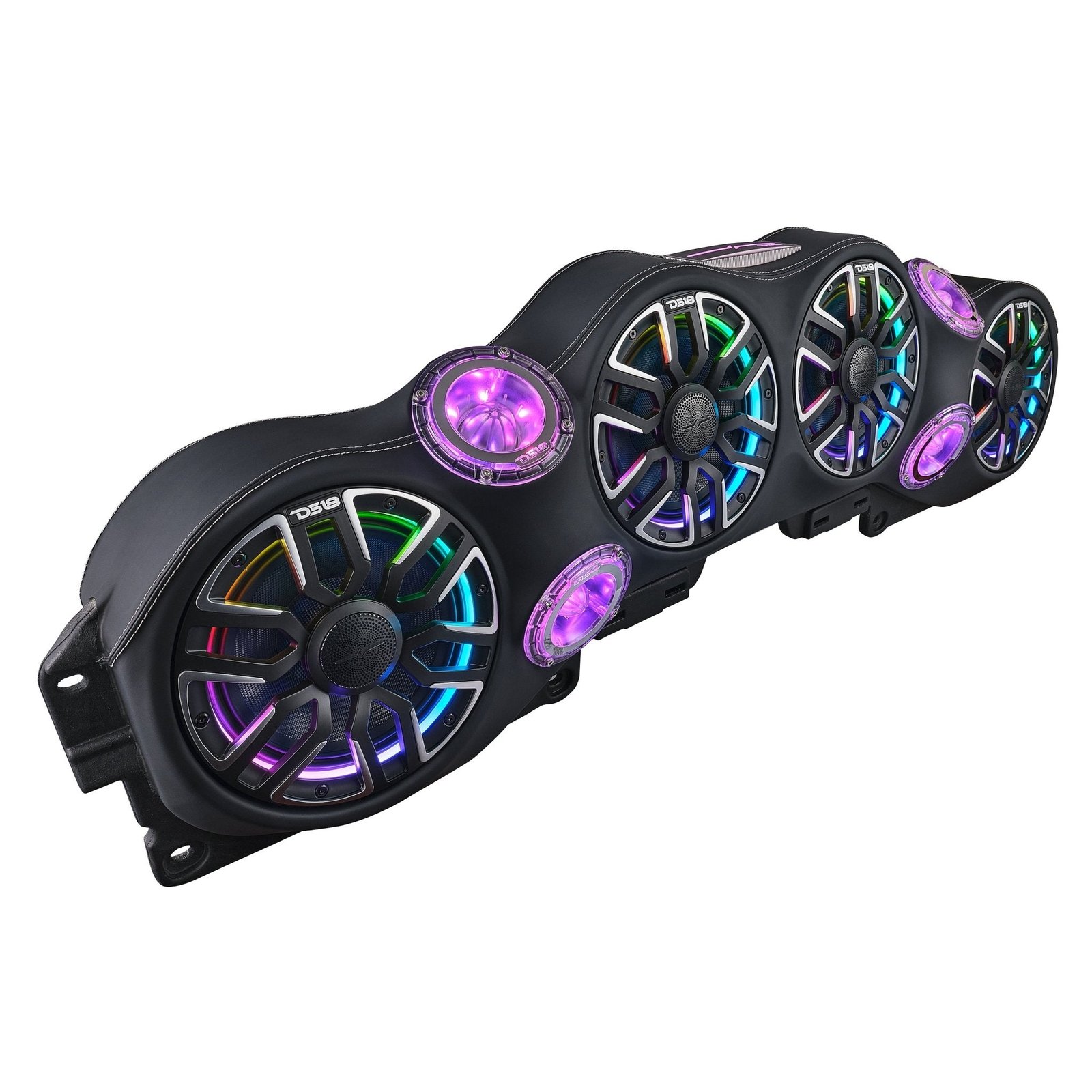 DS18 Loaded Jeep JL/JLU/JT Sound Bar – 4x 8” Speakers, 4x PRO-TW4LD Tweeters & LED Lighting - Image 5