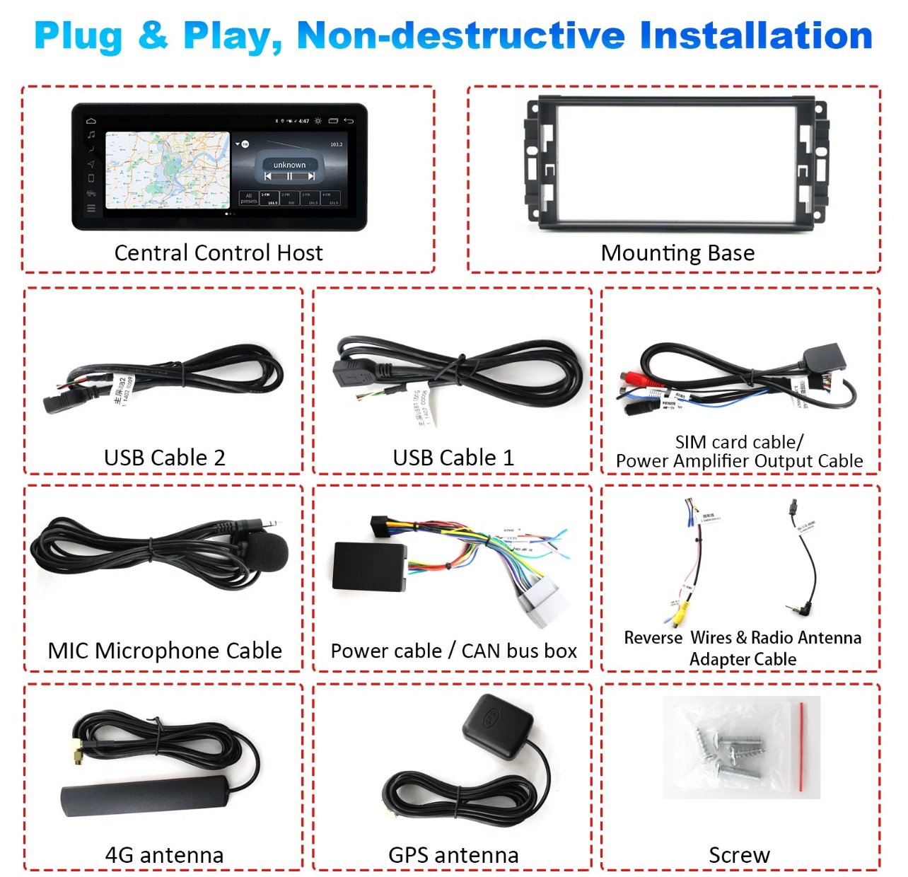 12.3” Android Touchscreen Stereo – Jeep Wrangler 2011–2017 - Image 5