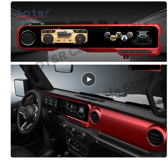 12.1-Inch Android Touchscreen Dashboard & Radio Upgrade – Jeep Wrangler JL - Image 5
