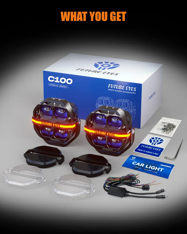 Future Eyes C100 5” LED Off-Road Lights – 180W - Image 6