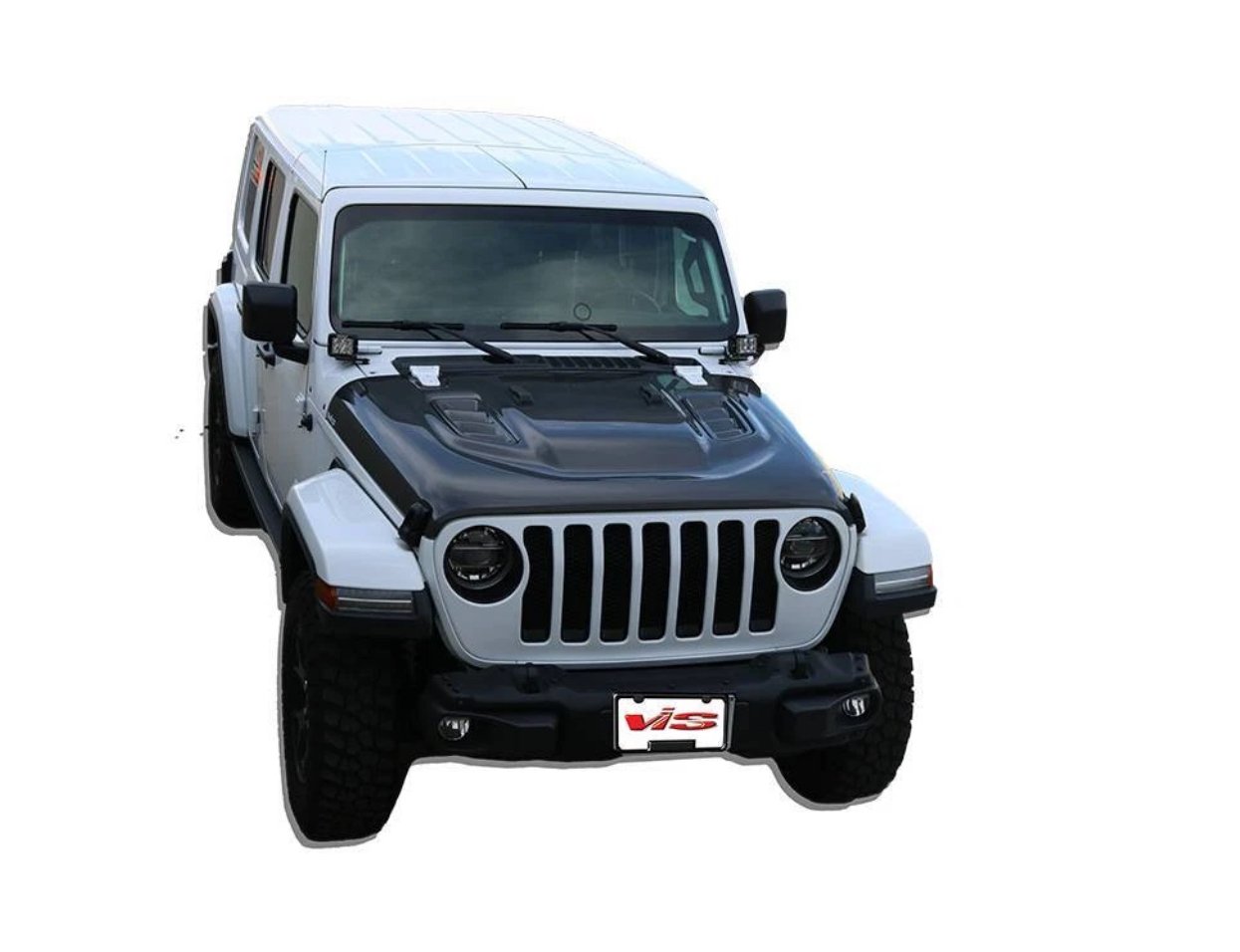 Carbon Fiber Rubicon-Style Hood for Jeep Gladiator JT - Image 2
