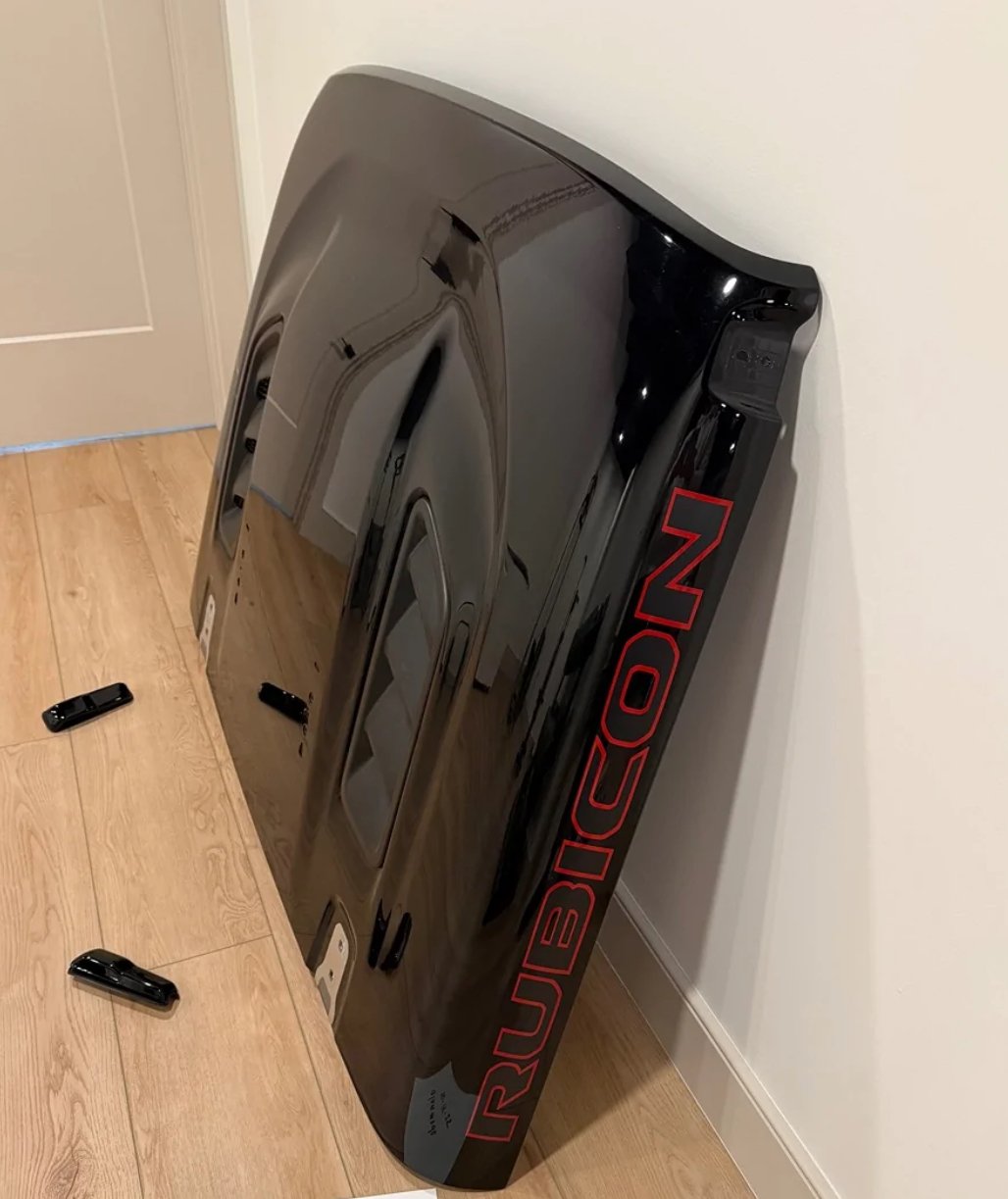 OEM 2022 Jeep Wrangler Rubicon Hood – Gloss Black