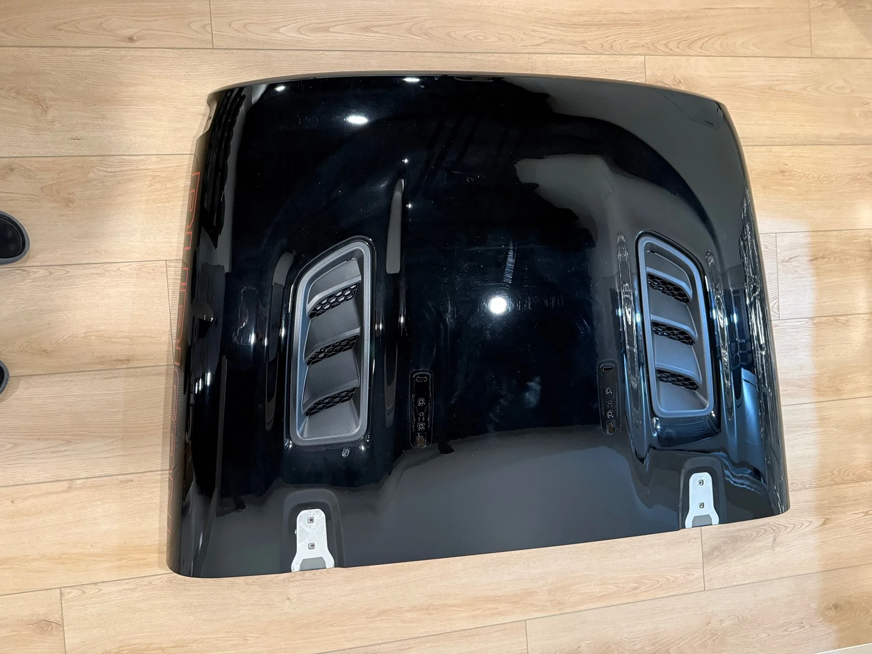 OEM 2022 Jeep Wrangler Rubicon Hood – Gloss Black - Image 3