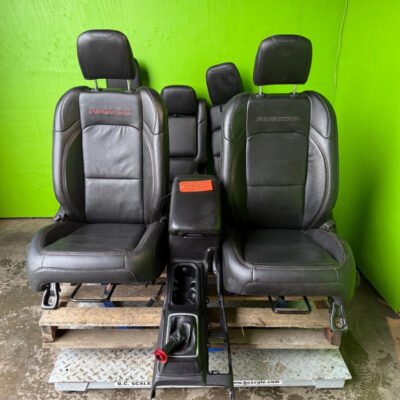 2018–2023 Jeep Wrangler JL Rubicon Heated Black Leather Interior Set